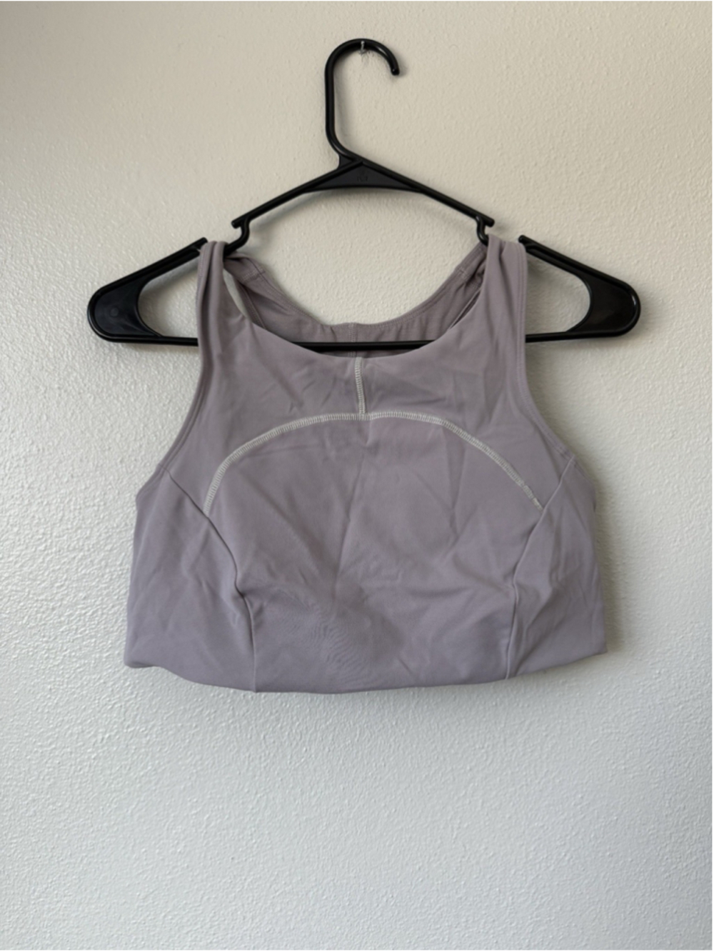 Lululemon Tough Train High-Neck Bra *Medium Support Gray/ Light Purple SIZE 12